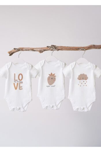 Lilabio 100% Organic Cotton 3-Pack Printed Short-Sleeve Baby Bodysuits