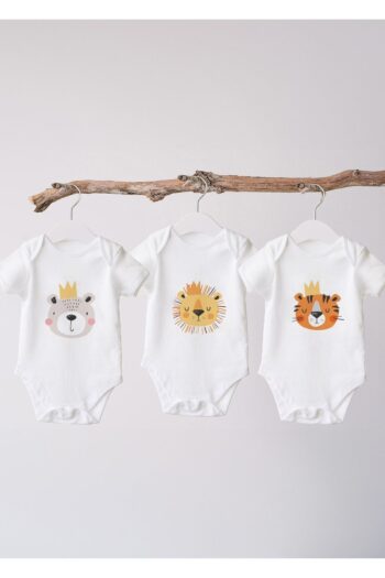 Lilabio 100% Organic Cotton 3-Pack Printed Short Sleeve Baby Bodysuit