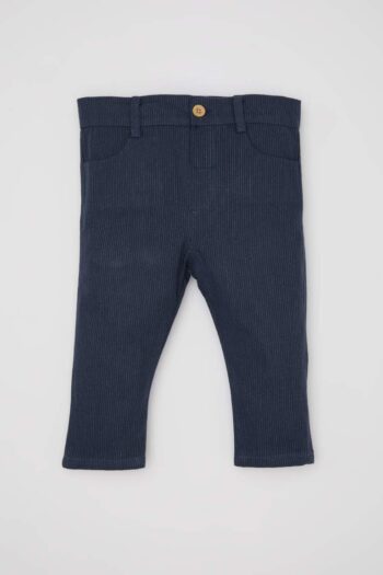 Striped Straight-Leg Gabardine Pants for Baby Boys