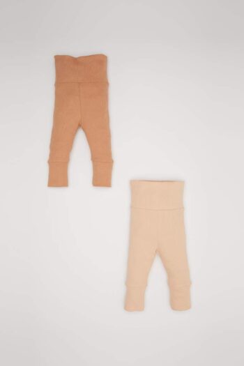 Boy's Ribbed Cotton Bottoms - Set of 2