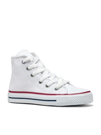TONNY BLACK                                            White Kids Unisex White Comfortable Fit Lace-Up Long Sports Shoes