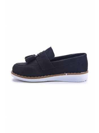 KIKO KIDS Black Bow Tie Boys' School Circumcision Shoes 184 Suede