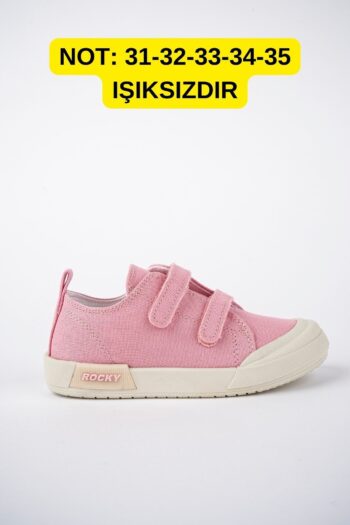 McDark Children's Pink Linen Lighted Orthopedic Sports Shoes