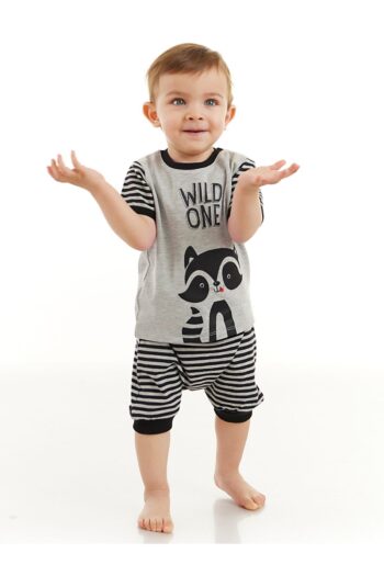 Denokids Raccoon Boy's Baby T-shirt and Capri Shorts Set