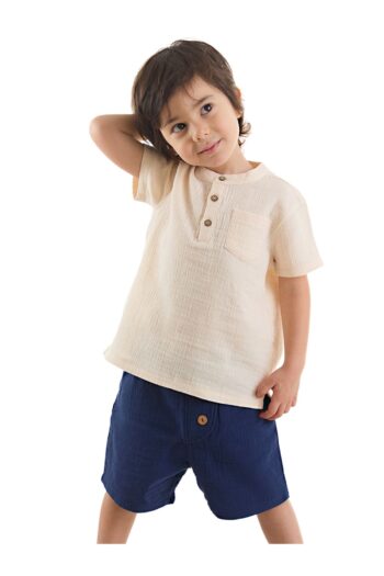 Denokids Baby Boy Summer Muslin Short and Shirt Set