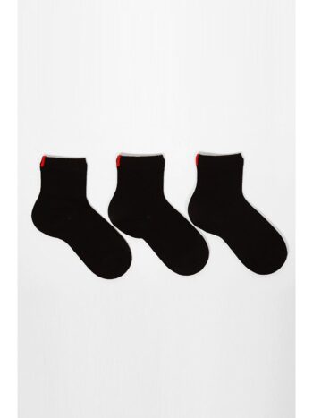 Katia And Bony Black 3-Pack Harold Bamboo Children's Socks Black