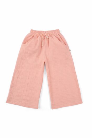 Muslin Palazzo Kids Pants Pink Organic Cotton