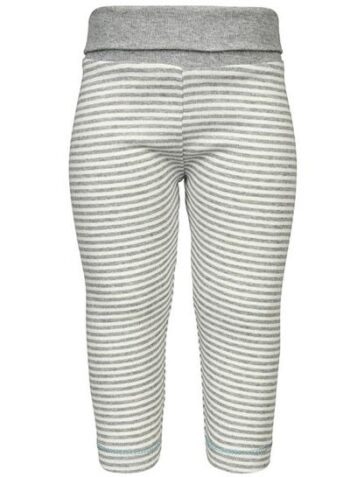 OrganicEra Organic Leggings, Striped, Grey Melange