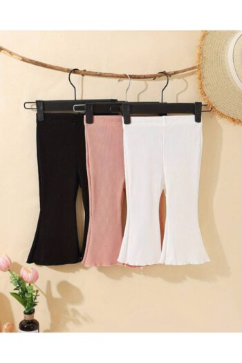 3 Pieces Baby Girl and Girl Child Comfortable Fit Ribbed Spanish Flared Leggings