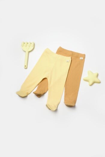 BabyCosy Organic Wear 2-Piece Footed Pants