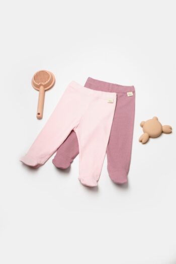 BabyCosy Organic Wear 2-Pack Footed Pants