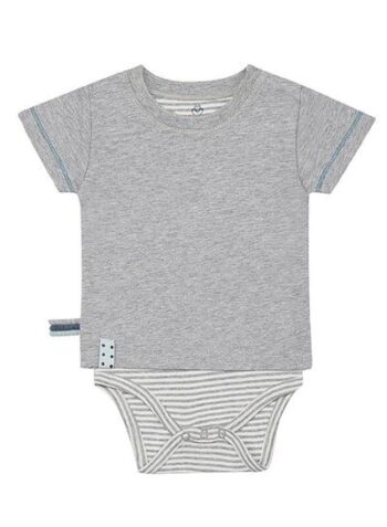 OrganicEra Organic Short Sleeve T-shirt Body, Grey Melange