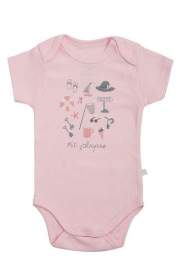 OrganicEra Organic Short Sleeve Bodysuit, Pink