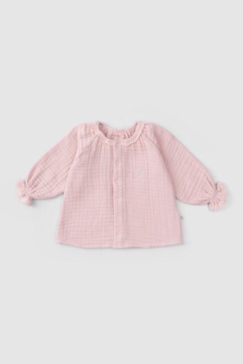 Brodeli Muslin Baby Shirt Organic Cotton Pink