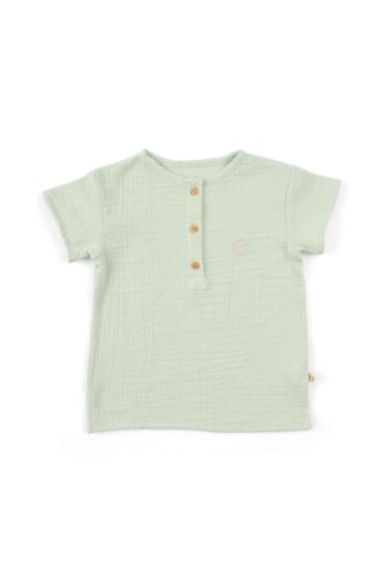 Muslin Children's T-Shirt Green Organic Cotton