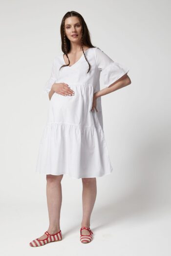 Style The Bump Freya Poplin Maternity Dress
