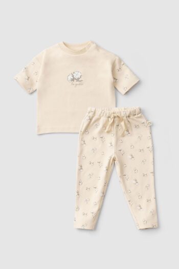Organic Cotton Baby Set Large Cotton Patterned