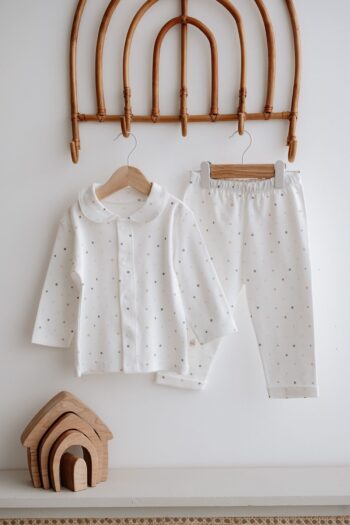 TBA COLLECTION Pajama Set | Green Dots