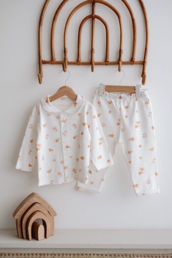 TBA COLLECTION Pajama Set | Peachy Flowers