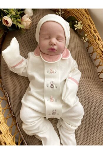 Mama Miel Baby Embroidered Girl Bunny Romper and Hat