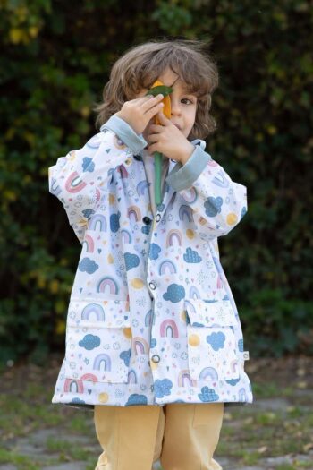 Hooded Children's Rain Jacket Organic Cotton