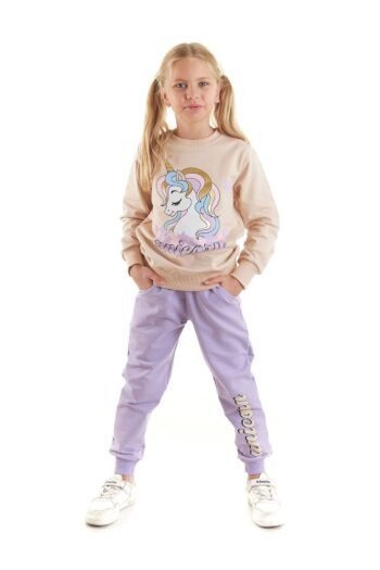 Ahengim Kids Girls Unicorn Print Trendy School Tracksuit Set AK2541