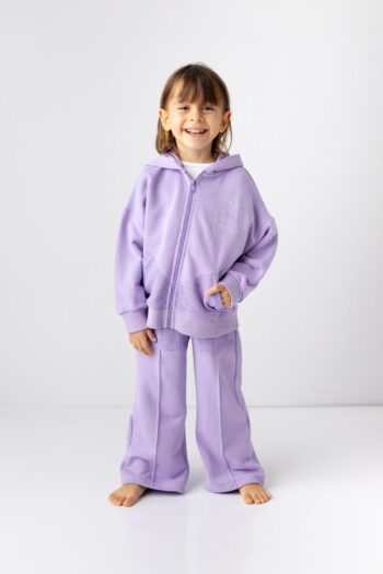 Girl's Zip-Up Tracksuit Set