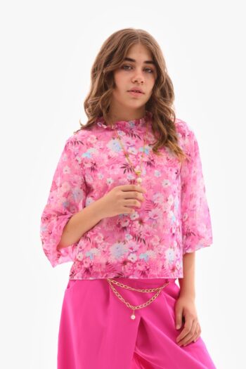 Pulcino Girl's Dress Balloon Sleeve