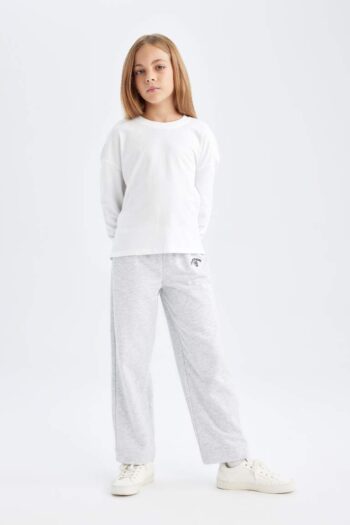 Girls' Carrot Fit Printed Sweatpants