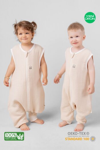 Sarebaby Muslin Sleep Sack 0.5 Tog Summer Sleep Sack Oeko-tex Certified 100% Natural Cotton