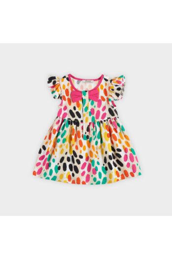 Panço Girls' Colorful Leopard Print Dress