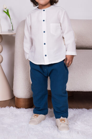 Vauva Organic Muslin Set for Baby Boys and Girls, Long Sleeve Muslin Outfit
