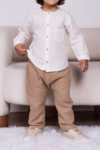 Vauva Organic Muslin Set for Baby Boys and Girls - Long Sleeve Muslin Set