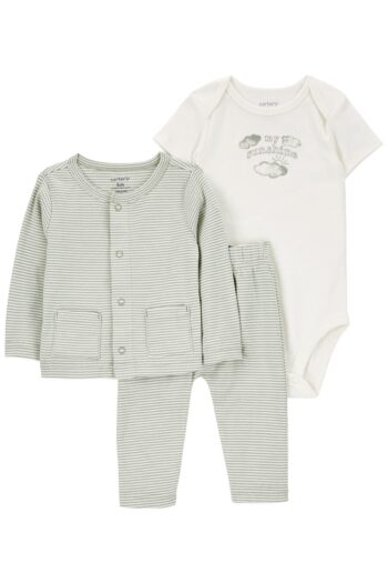 Carter's 3-Piece Cardigan Set Green