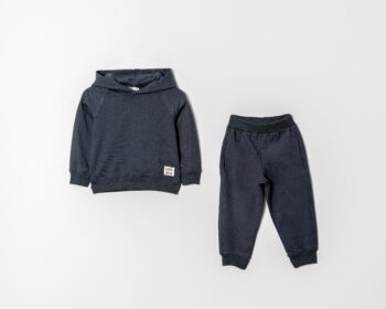 Navy Blue Hooded Boys' Set