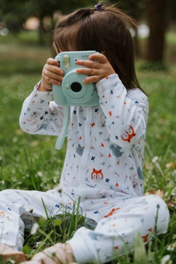 Molica Baby Long Sleeve Jumpsuit Printed Organic Cotton