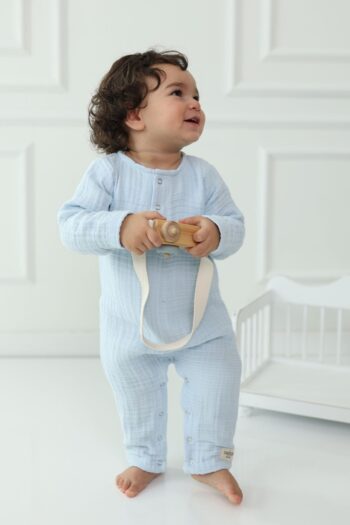 Cuckoo Cotton Muslin Baby Jumpsuit