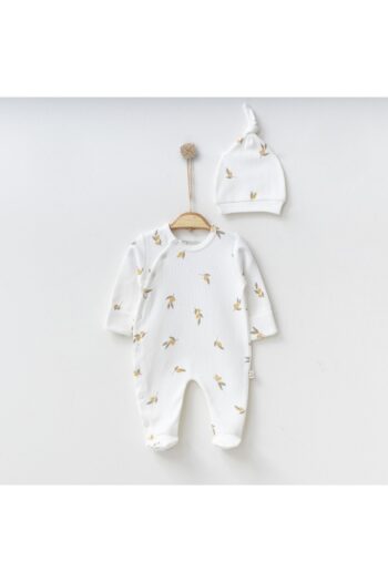 O Baby O'baby Olive Printed Romper for Boys and Girls 0/3/6 Months with Footed Design - 100% Cotton Sleep & Daily Romper