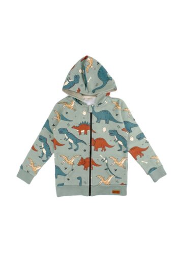 Walkiddy Funny Dinosaurs Organic Sweat Jacket