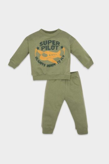 Boys' Printed Thin Sweatshirt and Jogger Pants 2-Piece Set