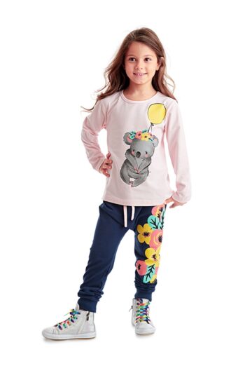 MSHB&G Balloon Koala Girl's Winter T-Shirt and Pants Set