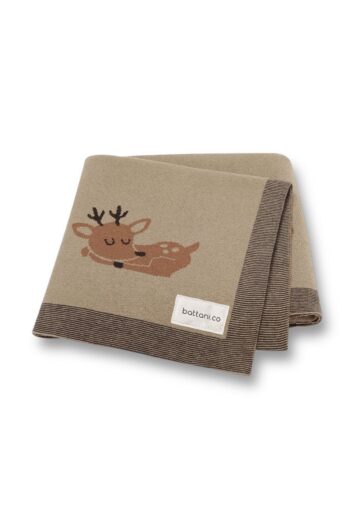 Battani.Co Knitted Baby Blanket for Girls and Boys 85cm x 85cm