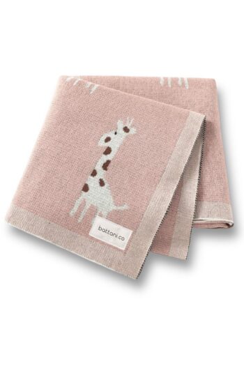 Battani.Co Knitted Blanket for Baby Girls and Boys 85cm X 85cm Zurich