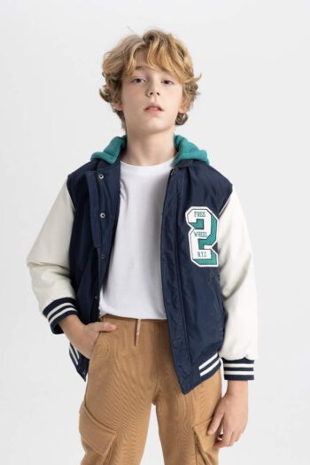 Boys' Removable Hooded Bomber Jacket