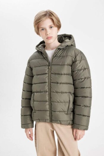 Boys' Water-Resistant Hooded Puffer Jacket