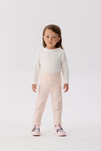 Tyess Basic BG Store Baby Girl Striped Leggings