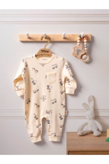 Tiffany Baby Organic Work Machine Theme Romper for Boys Cream ORG 24 23004