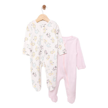 Newborn Girl Footed Bodysuit