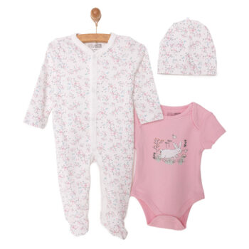 Girl Jumpsuit-Body-Hat Girl Baby