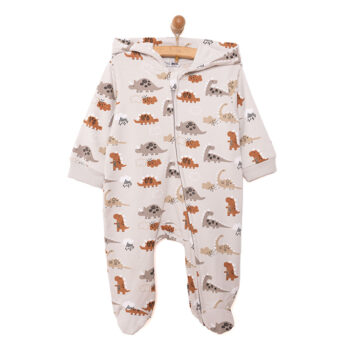 Newborn Hooded Jumpsuit for Baby Boy